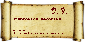 Drenkovics Veronika névjegykártya