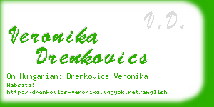 veronika drenkovics business card